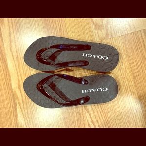 Coach flip flops
